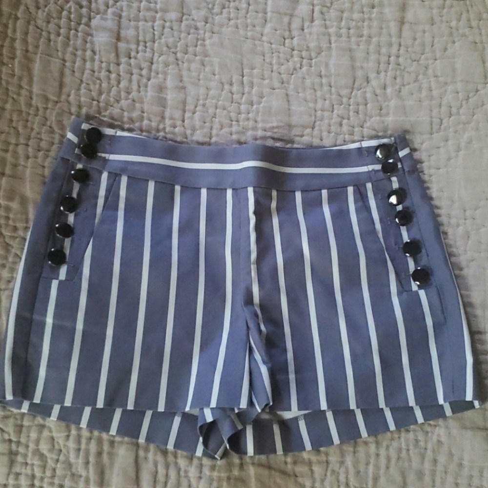 Ann Taylor LOFT Steiped Shorts